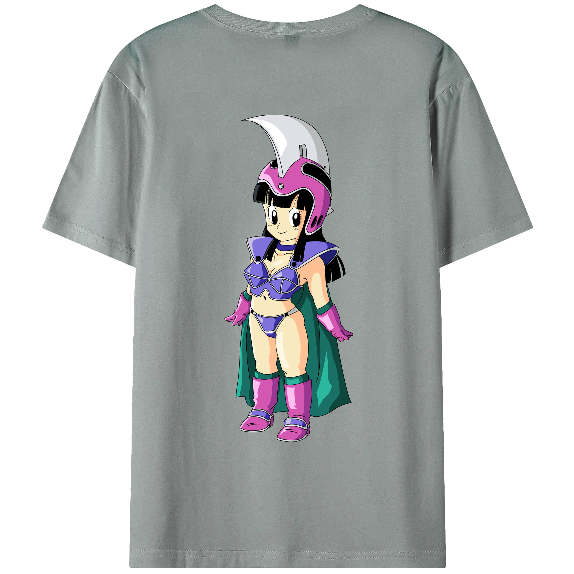 （画像用） ドラゴンボール チチ DRAGON BALL Chichi 綿100％ メンズ半袖Tシャツ（バックプリント） 通気性